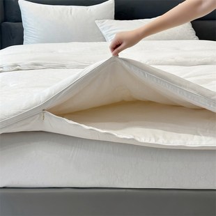 a类大豆纤维秋被子冬被加厚保暖子母被二合一拉链款 棉被芯150x200