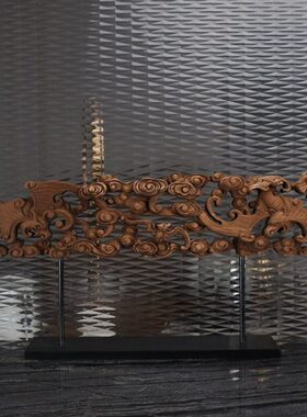 新中式创意双福招财工艺品摆件客厅家居电视柜书房酒柜桌面装饰品