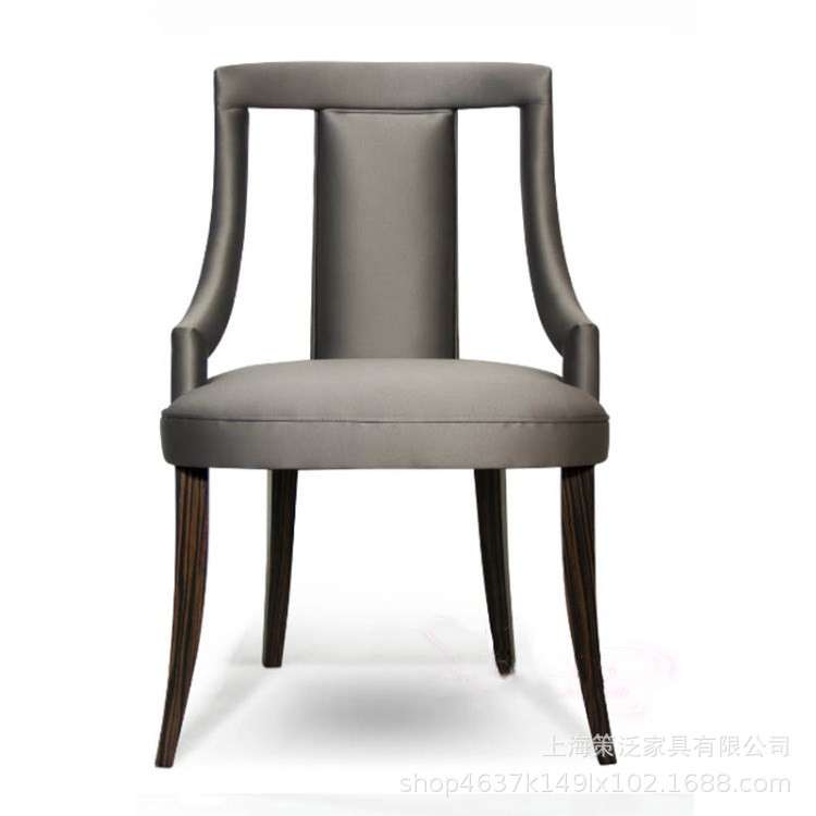 美式乡村单人沙发北欧简约现代布艺休闲椅地中海书房椅餐椅酒吧椅