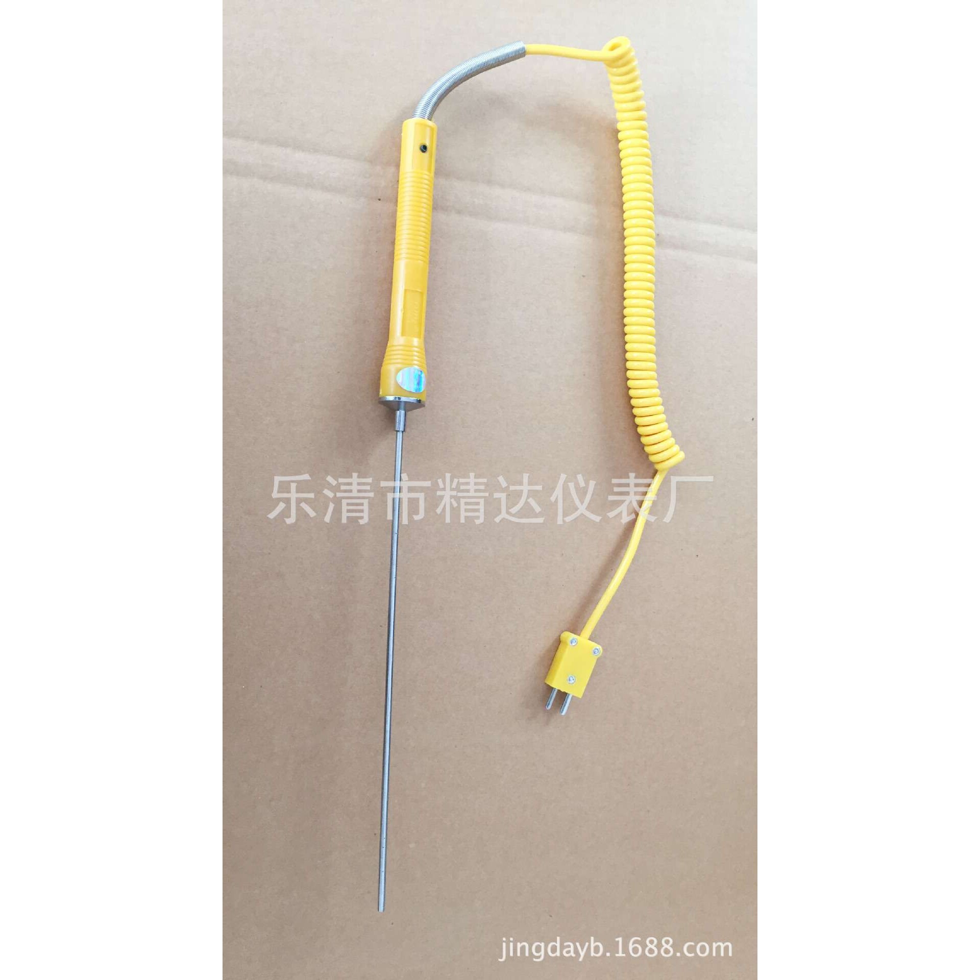 测铝水专用WRNM-102A热电偶手持式快速表面大圆手柄黄插头铝水热