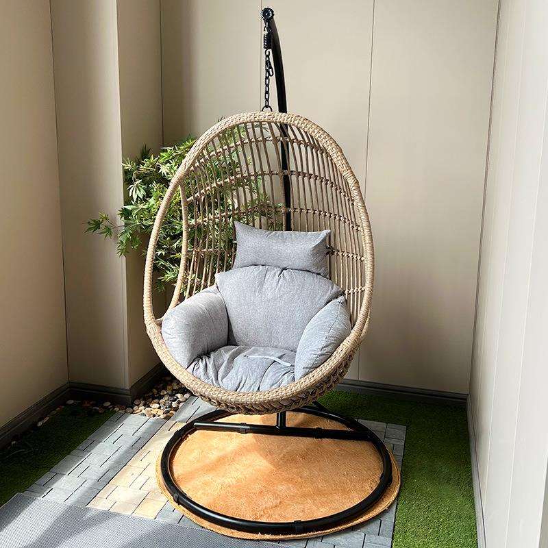 鸟巢吊篮秋千单人吊椅粗藤休闲摇篮室外阳台宿舍懒人摇椅户外