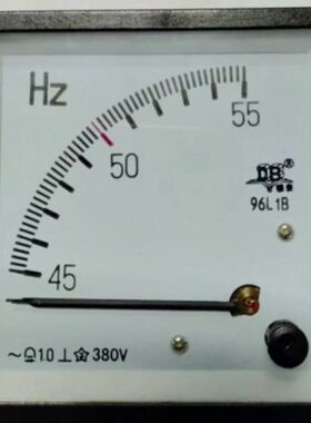 广东德庆电表厂DB德表 交流频率表96L1B-45-55HZ 100V 220V 380V