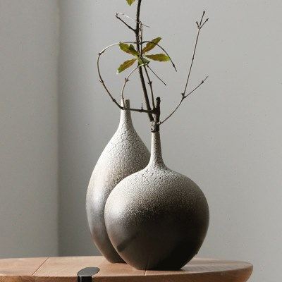 餐桌新中式禅意陶瓷花瓶摆件客厅玄关花艺居家水培圆形装饰花器,家居饰品,花瓶,淘宝优惠券,粉丝福利购,淘宝优惠卷