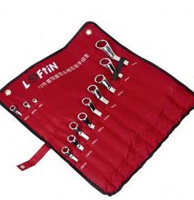 力孚汀 12件套镜面全抛光双头梅花扳手组套（布袋装）12722