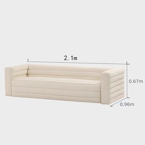 直排沙发简约奶油意式客厅工作室沙发小户型