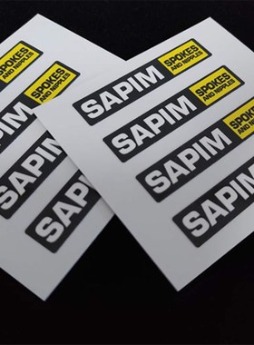 SAPIM辐条贴纸公路车轮组碳刀圈贴纸环法队版单车自行车架定制