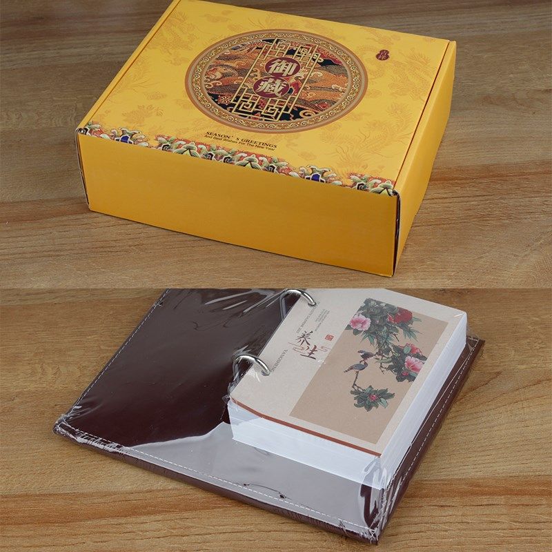 日历定制2025年商务企业广告印logo图片皮质365张记事计划本台历