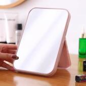 镜子化妆高清单面随身宿舍学生相框镜桌面台式 携带折叠化妆镜