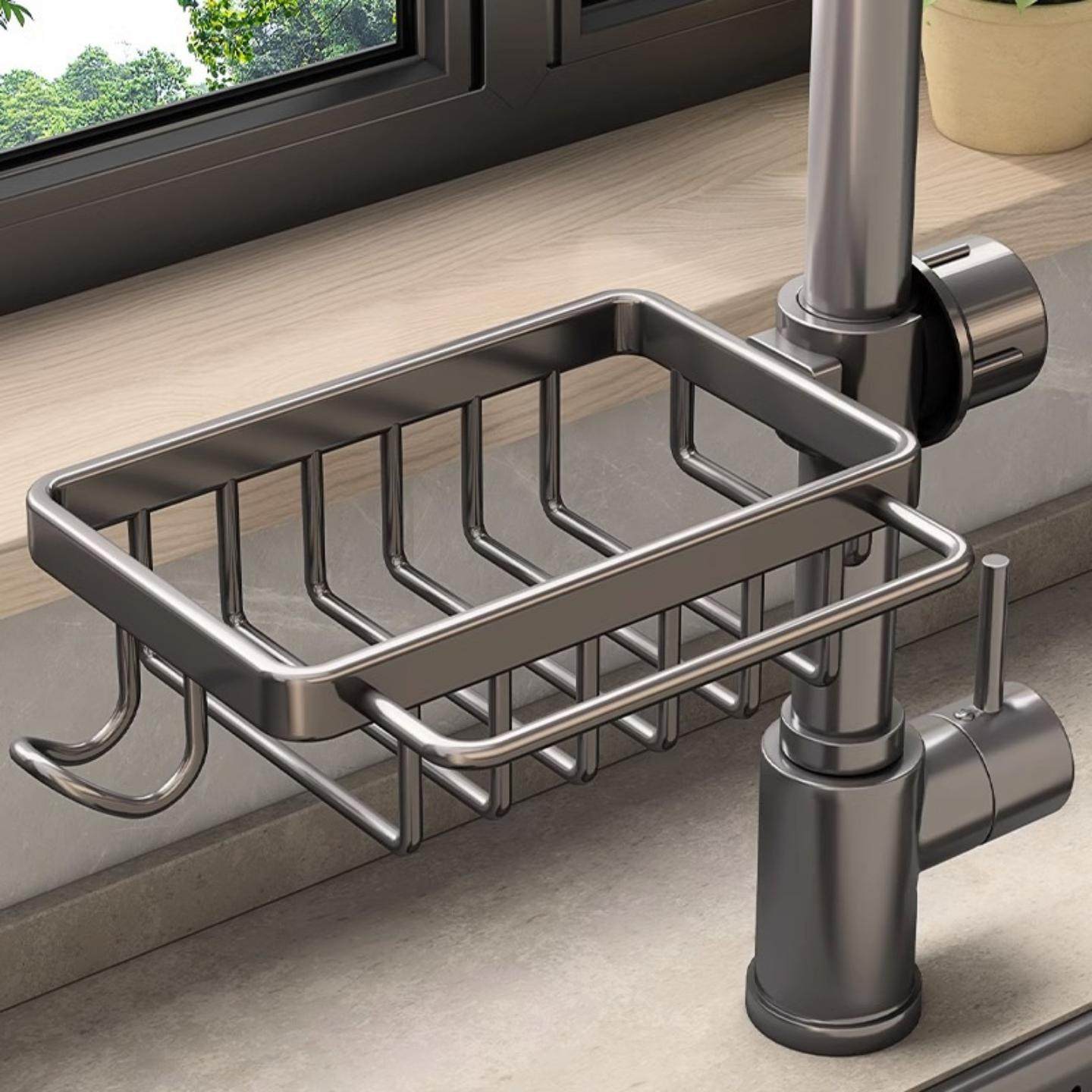 厨房水龙头置物架洗碗洗菜池水槽用品家用抹布海绵沥水挂篮收纳架,厨房/烹饪用具,抹布架/厨房清洁收纳架,淘宝优惠券,粉丝福利购,淘宝优惠卷