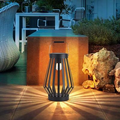 太阳能庭院灯铁艺灯笼仿古中式民宿装饰灯花园草坪景观灯IP65防水