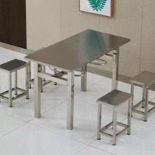 学校食堂不锈钢分体餐桌学校学生工厂餐桌椅 可挂凳桌省空间桌椅,住宅家具,不锈钢/PVC餐桌,淘宝优惠券,粉丝福利购,淘宝优惠卷