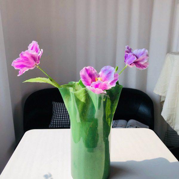 中古手工琉璃花瓶复古简约插花器皿样板间美学软装家居装饰,家居饰品,花瓶,淘宝优惠券,粉丝福利购,淘宝优惠卷