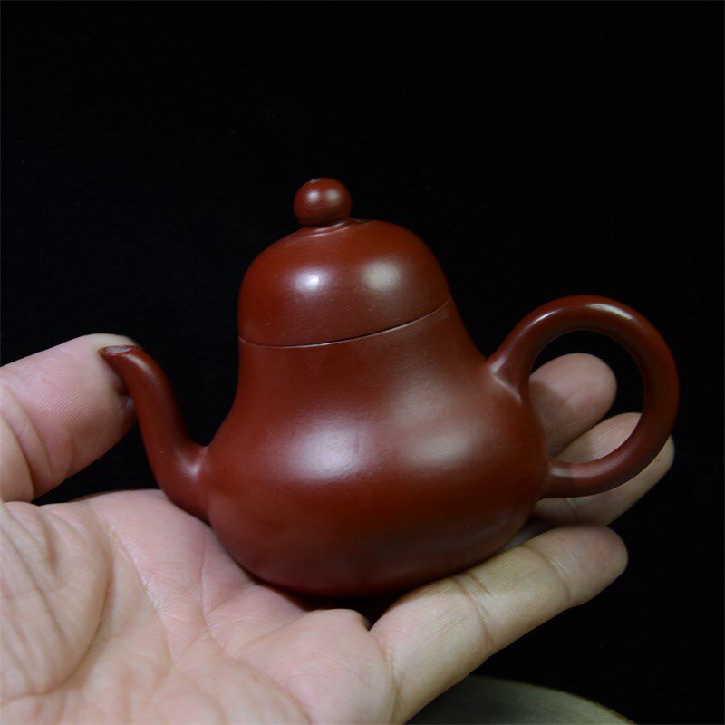 水平壶潮州朱泥纯全手工手拉壶潮汕紫砂壶家用工夫泡茶壶吴建强