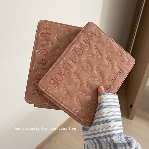 简约风桌面化妆学生宿舍办公室可立小梳妆便携台式折叠翻盖大镜子