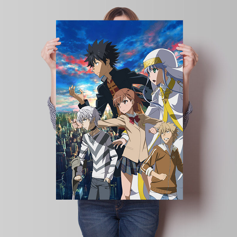 魔法禁书目录动漫海报周边御美版琴超电磁炮二次元宿舍卧室墙贴纸