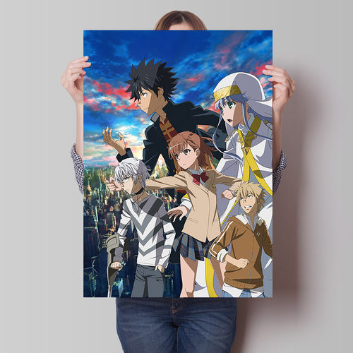 魔法禁书目录动漫海报周边御美版琴超电磁炮二次元宿舍卧室墙贴纸