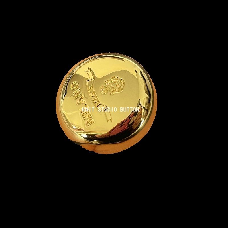 超高品质复古金属上衣纽扣圆形蘑菇扣子西服外套大衣扣风衣扣