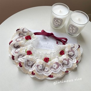 宠物狗猫咪蛋糕裙围脖优雅宠物口水巾围脖围巾装饰围兜项圈公主风