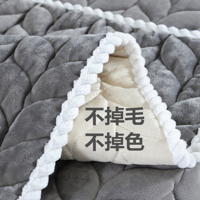 特价毛绒沙发垫布艺防滑坐垫全包冬季加厚简约四季通用套巾罩