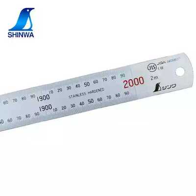 进口日本亲和企鹅不锈钢直尺13064钢板尺1.5m2m3米13056jis13072