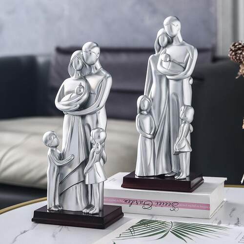 新款一家三四五口摆件结婚纪念日客厅卧房房间装饰品家居生日礼品