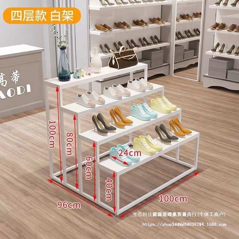 多功能落地式四层室内多肉花架置物架阶梯式花店展示加宽