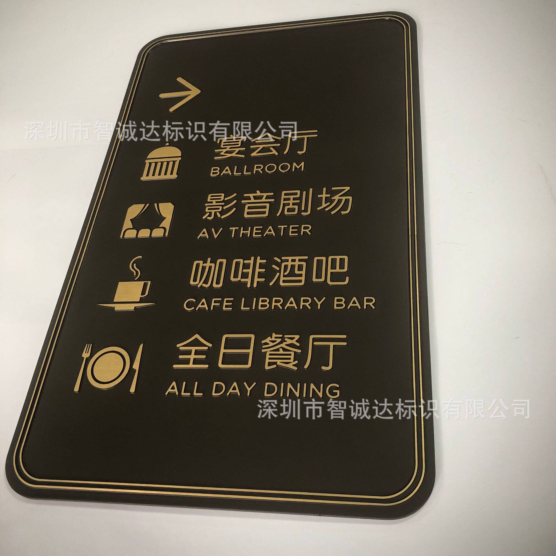 金属牌匾浮雕立体信息导视牌指示牌索引牌广告牌腐蚀牌科室蚀刻牌