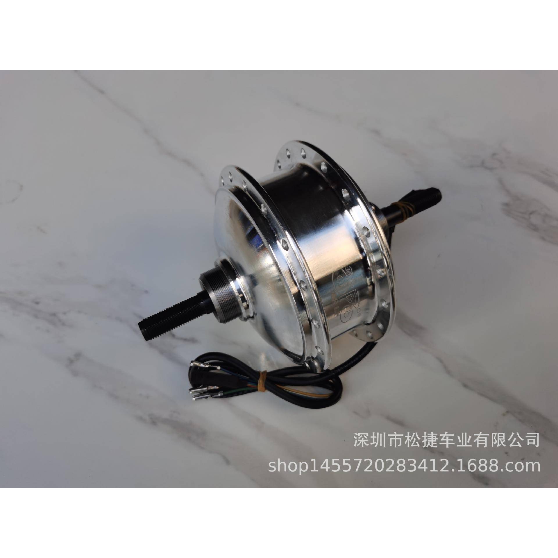 48V240W-36孔胶齿轮无刷辐条电机/松捷胶齿轮专用电机