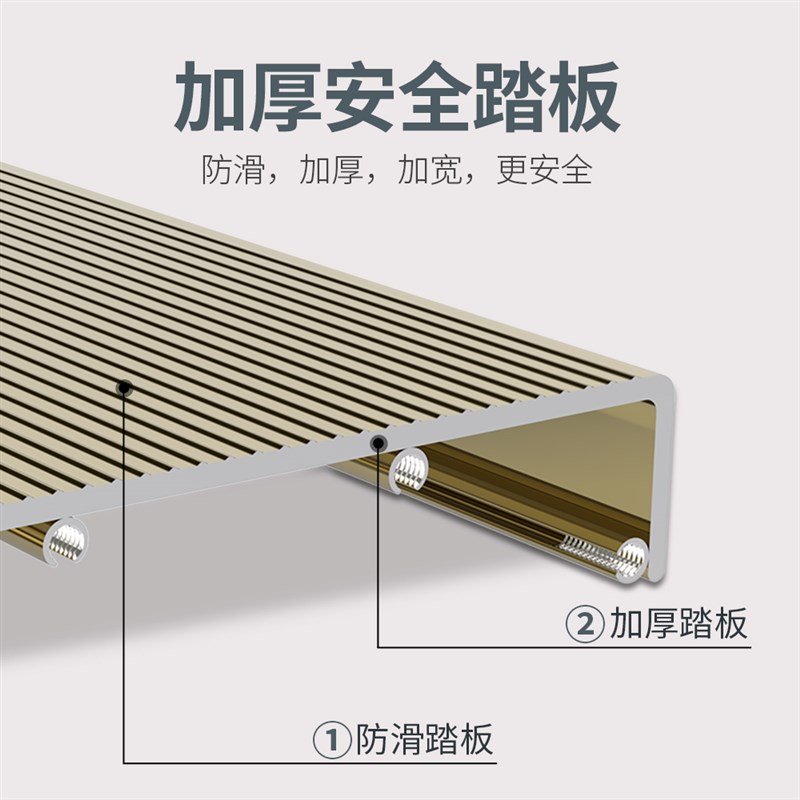 家用多子折叠晾衣架梯功能梯子楼内伸缩晒衣架铝合金梯小型室梯架