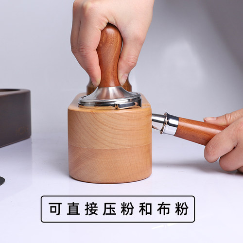 德龙51铂富54惠家爱宝58mm咖啡压粉底座+布粉器+压粉锤三件套装