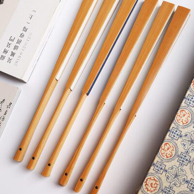 浙派李敏亮-精工玉竹折扇 手工扇单青文人扇子 古方/马牙/挑灯方