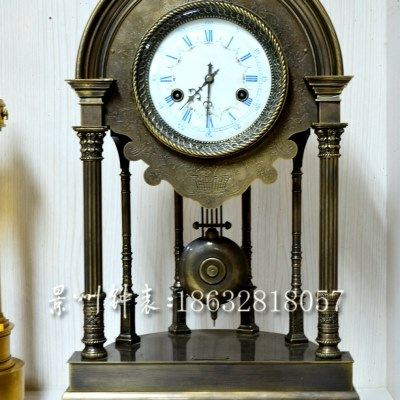 古典钟表 老式仿古做旧机械座钟 欧式样板间 别墅 家居装饰仿古董,家居饰品,座钟,淘宝优惠券,粉丝福利购,淘宝优惠卷