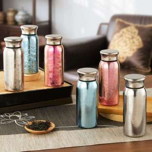 帝怡迷你钛杯全纯钛杯子礼盒装小型随手口袋蘑菇头保温杯礼品钛杯