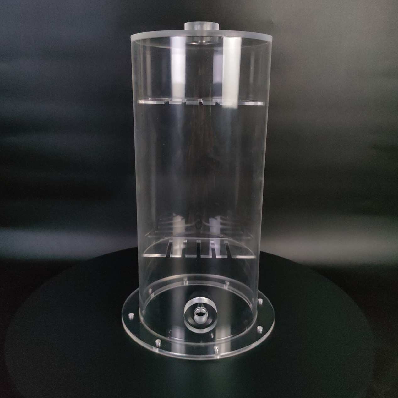 亚克力圆管定制实验仪器高透明有机玻璃法兰圆筒大型实验装置厂家