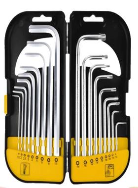 锴达 梅花内六角扳手18件套公制套装米字六角螺丝刀工具 KT60082