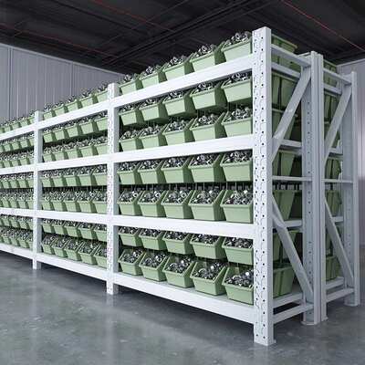 中型仓储货架0.235冷轧钢加厚可调节多层置物架仓库家用架子