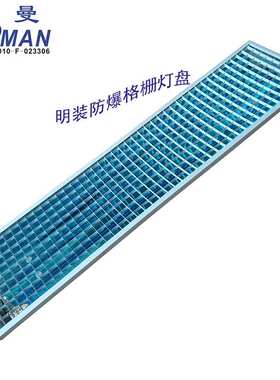 1.2米学校专用T8LED双管教室格栅灯支架1200300明装防爆格栅灯盘