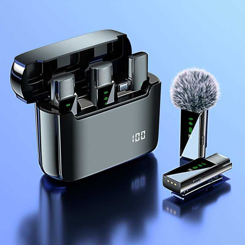 一拖四无线麦克风领夹式多人直播短视频手机设备话筒降噪麦代发