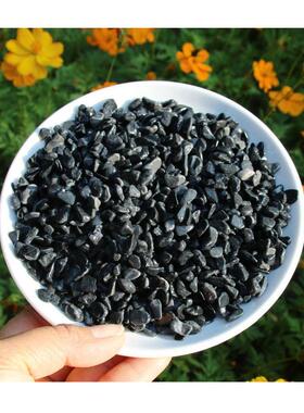 白色建筑黑色水洗砾石日式枯山水造景铺面石园林鹅卵石水磨石组合