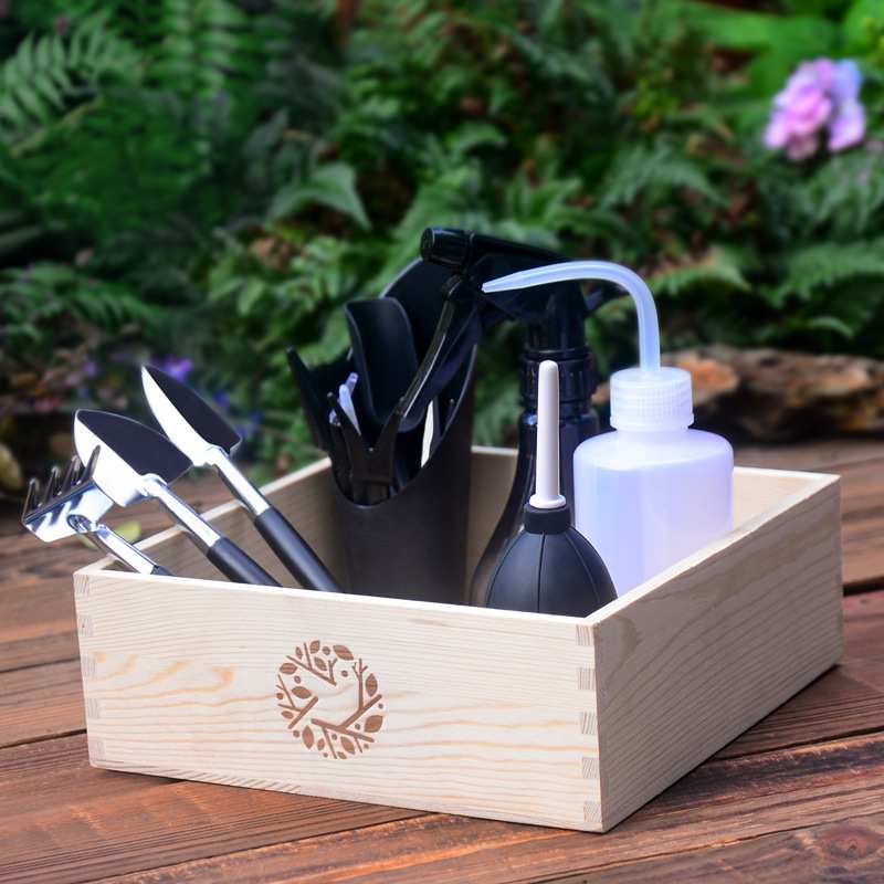 多肉植物园艺工具套装组合养花种菜迷你组合喷壶剪刀用品厂家