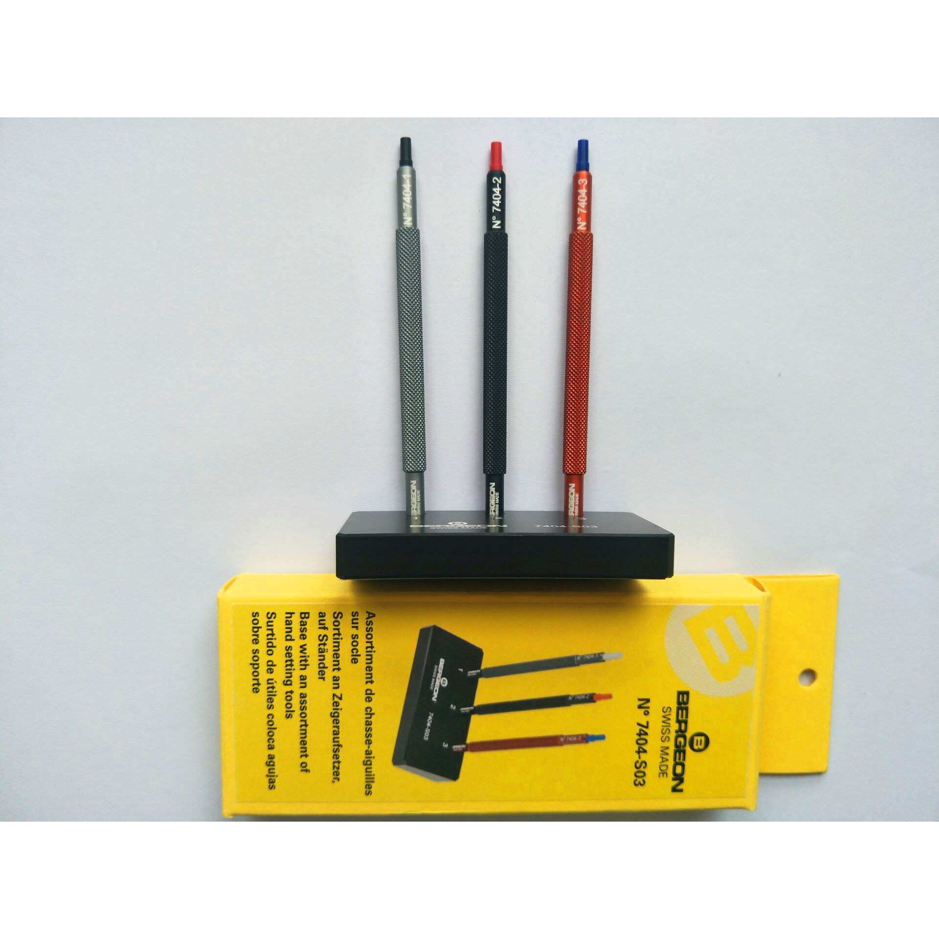 瑞士工具 套装装针器 3色 3只装 7404-S03 用于起针 胶头转针器