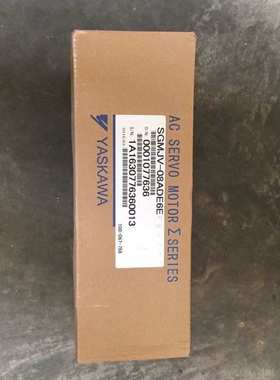 SGMJV-08ADE6E安川5系750W带刹车伺服电机SGMJV-08ADE6E