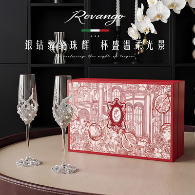 ROVANGO原创手工diy香槟杯伴手礼