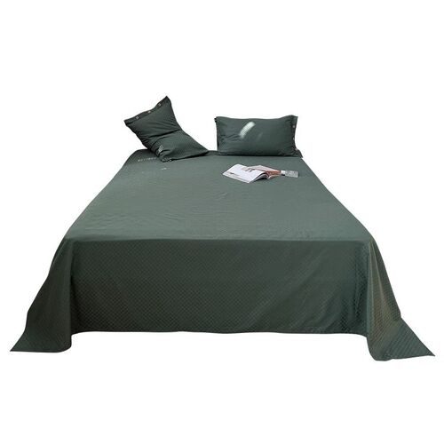 新款60支长绒棉纯棉床单单件夏季全棉高端纯色双人被单枕套三件套