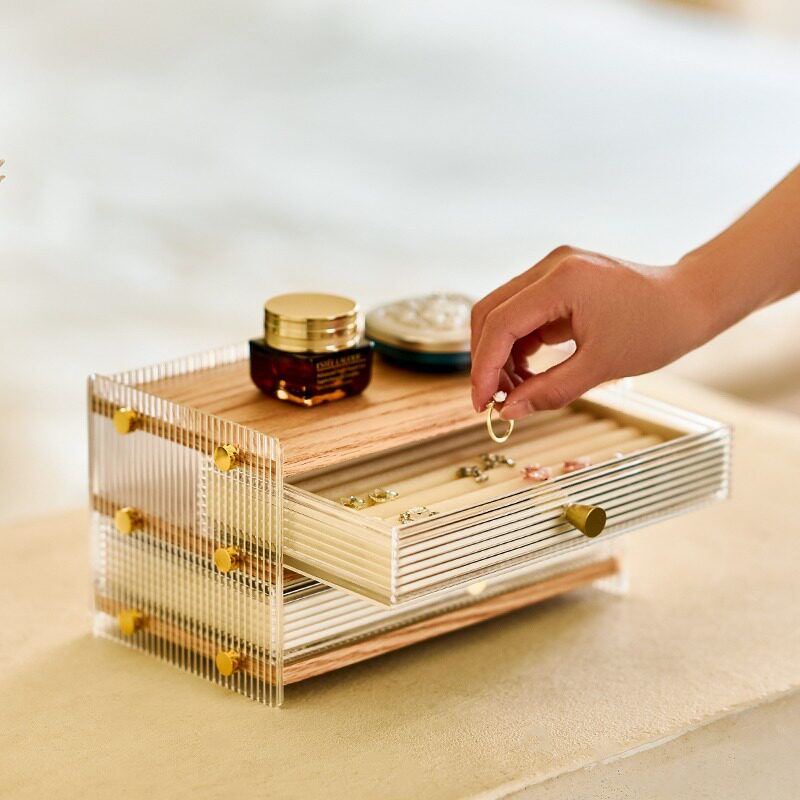 实木多层首饰盒精致高档珠宝戒指项链收纳盒大容量轻奢防氧化,收纳整理,首饰盒,淘宝优惠券,粉丝福利购,淘宝优惠卷