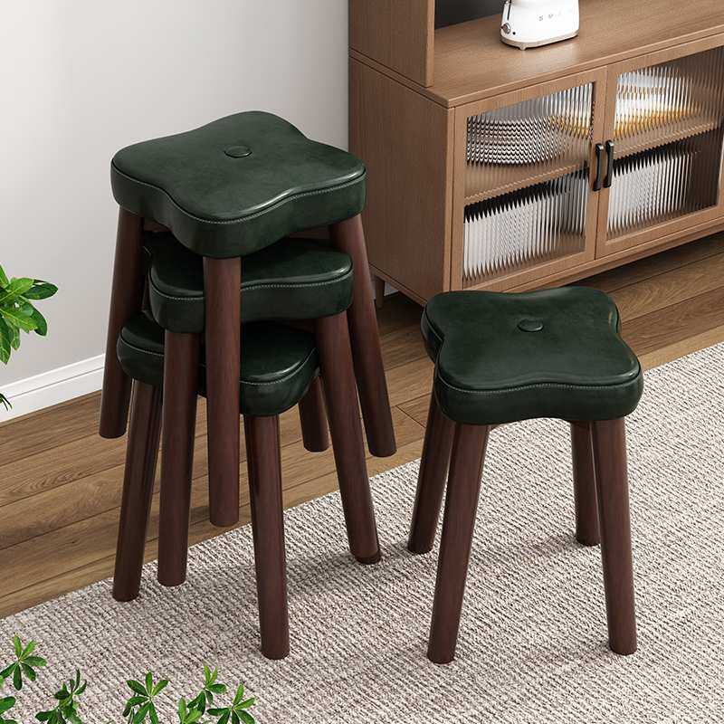 实木凳子家用板凳木凳客厅卧室矮凳化妆凳轻奢软包可叠放餐桌椅子,3C数码配件,摄像机配件,淘宝优惠券,粉丝福利购,淘宝优惠卷