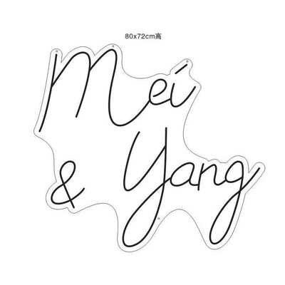 80x72cm 发光字母 婚礼人像  背景发光人像  lighted letter