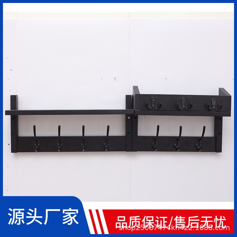 现货木质玄关钥匙架壁挂式门口墙上置物架雨伞钥匙眼睛杂物收纳架