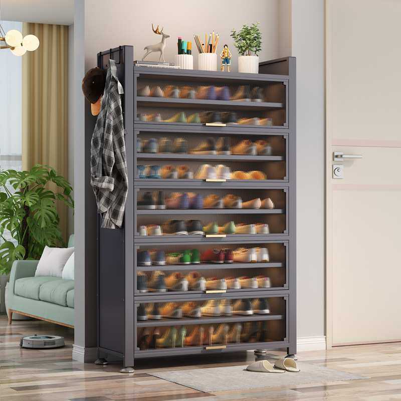 钢制家用鞋柜铁艺玄关分层隔板防尘储物鞋架门口落地多层收纳柜子,模玩/动漫/周边/娃圈三坑/桌游,模型制作工具/辅料耗材,淘宝优惠券,粉丝福利购,淘宝优惠卷