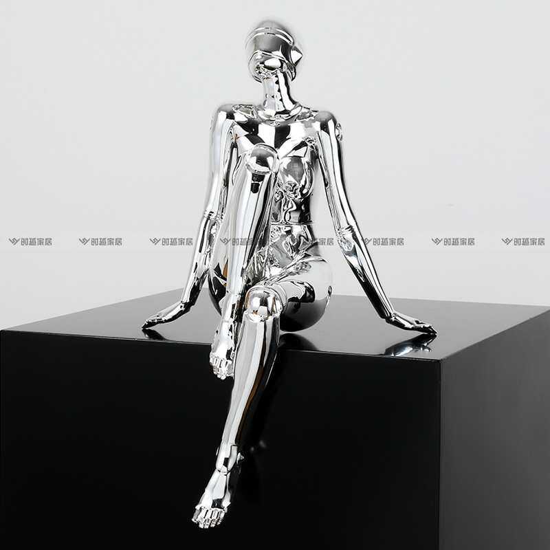 网红潮流空山基机械姬女神科技感装饰品场景摆件客厅电视柜电脑桌